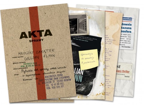materiały marketingowe &bdquo;Akta sprawy&rdquo; dla Wydawnictwa ZNAK